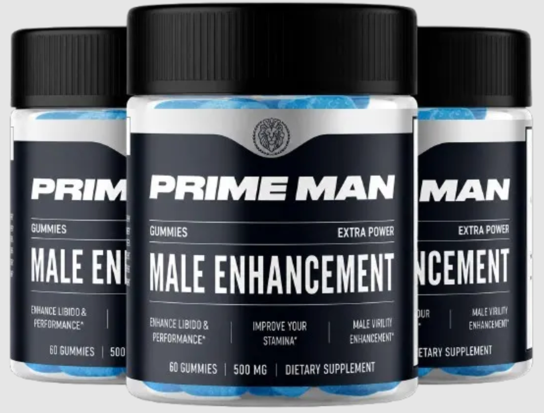 PRIME MAN Gummies H™ Canada bottle of male vitality gummies